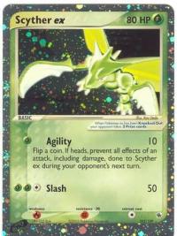 pokemon ex ruby sapphire scyther ex 102 109