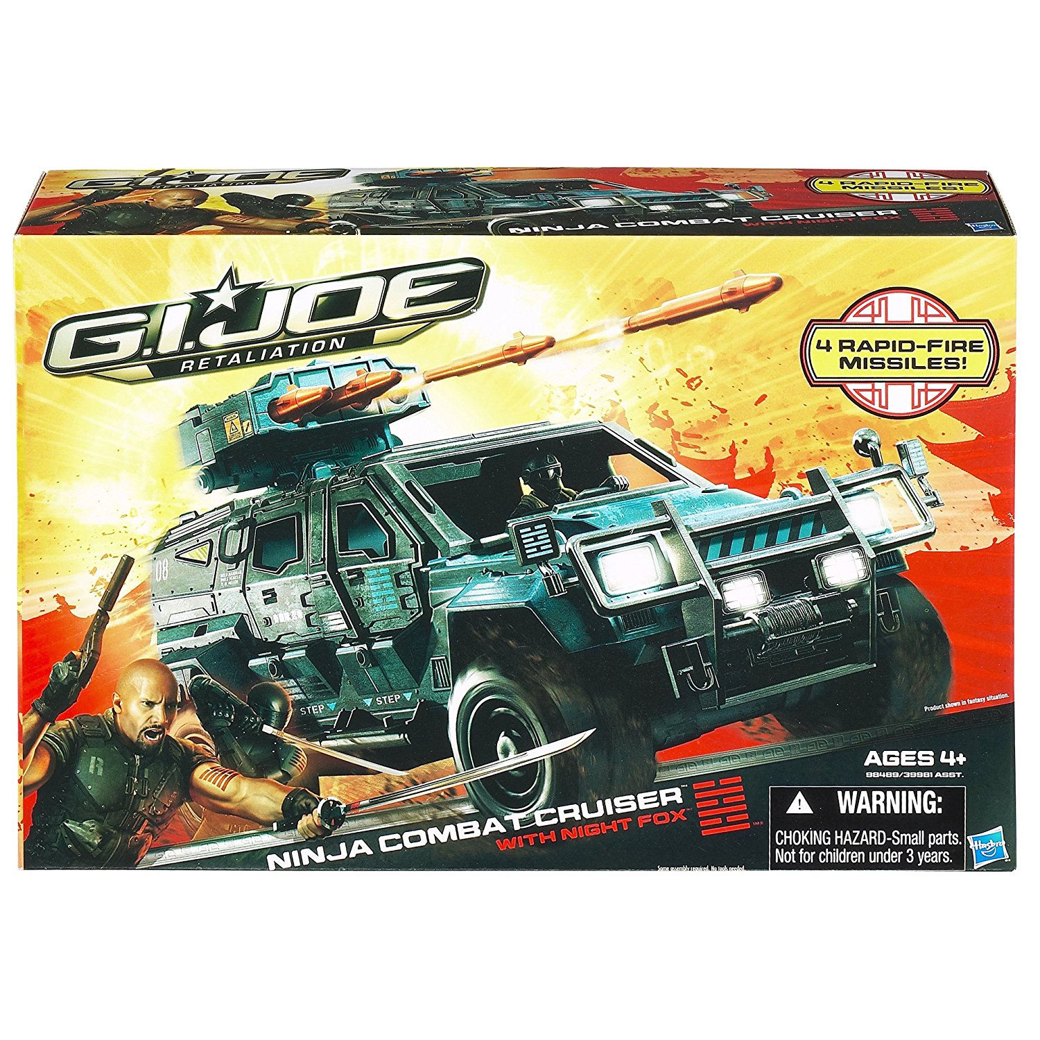 G.I. Joe Retaliation Ninja Combat Cruiser Vehicle with Night Fox Figure