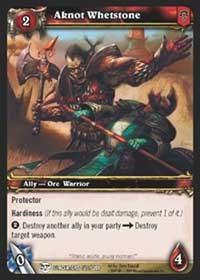 warcraft tcg blood of gladiators aknot whetstone