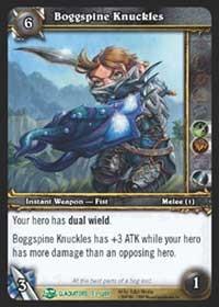 warcraft tcg blood of gladiators boggspine knuckles