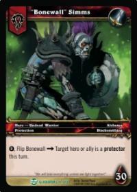 warcraft tcg blood of gladiators bonewall simms