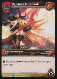 warcraft tcg blood of gladiators cerripha sunstreak