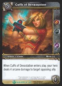 warcraft tcg blood of gladiators cuffs of devastation