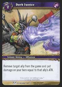 warcraft tcg blood of gladiators dark justice