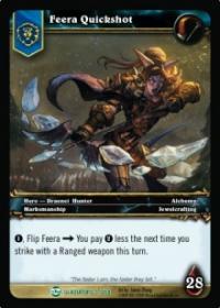 warcraft tcg blood of gladiators feera quickshot