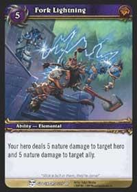 warcraft tcg blood of gladiators fork lightning