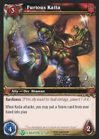 warcraft tcg blood of gladiators furious kalla