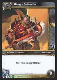 warcraft tcg blood of gladiators king s defender