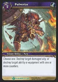 warcraft tcg blood of gladiators pulverize