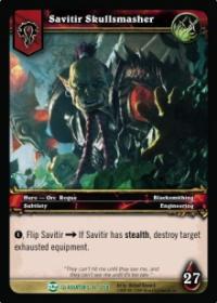 warcraft tcg blood of gladiators savitir skullsmasher