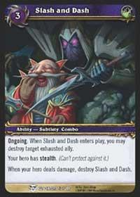 warcraft tcg blood of gladiators slash and dash