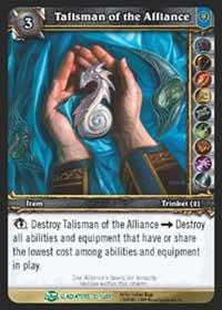 warcraft tcg blood of gladiators talisman of the alliance