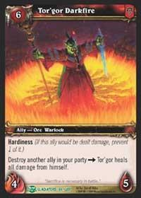 warcraft tcg blood of gladiators tor gor darkfire