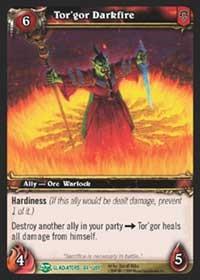 warcraft tcg blood of gladiators tor gor darkfire