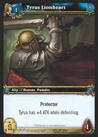 warcraft tcg blood of gladiators tyrus lionheart