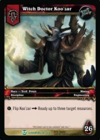 warcraft tcg blood of gladiators witch doctor koo zar