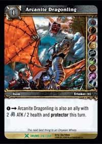 warcraft tcg drums of war arcanite dragonling