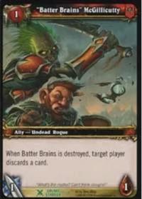 warcraft tcg drums of war batter brains mcgillicutty