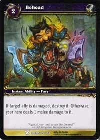 warcraft tcg drums of war behead