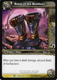 warcraft tcg drums of war boots of the resilient
