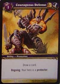 warcraft tcg drums of war courageous defense