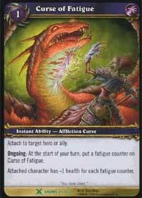 warcraft tcg drums of war curse of fatigue