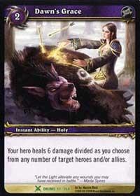 warcraft tcg drums of war dawn s grace