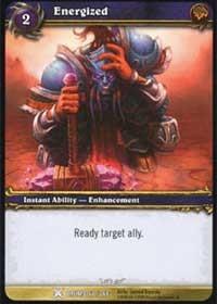 warcraft tcg drums of war energized