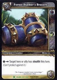 warcraft tcg drums of war forest stalker s bracers