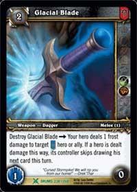 warcraft tcg drums of war glacial blade