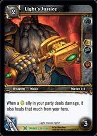 warcraft tcg drums of war light s justice