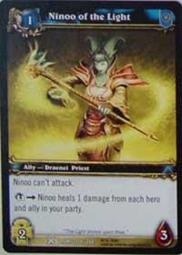 warcraft tcg drums of war ninoo of the light