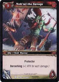 warcraft tcg drums of war nok tal the savage