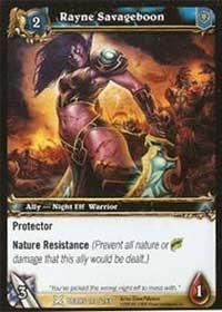 warcraft tcg drums of war rayne savageboon