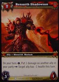 warcraft tcg drums of war rensarth shadowsun