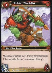 warcraft tcg drums of war roktar blackfist