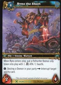 warcraft tcg drums of war ryno the short