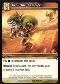 warcraft tcg drums of war scouring the desert