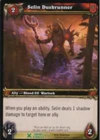 warcraft tcg drums of war selin duskrunner