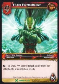 warcraft tcg drums of war shalu stormshatter