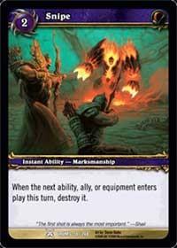 warcraft tcg drums of war snipe