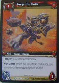 warcraft tcg drums of war sorga the swift