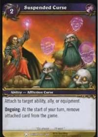 warcraft tcg drums of war suspended curse