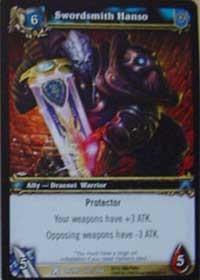 warcraft tcg drums of war swordsmith hanso