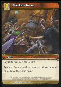 warcraft tcg drums of war the last barov