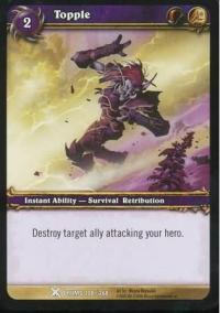 warcraft tcg drums of war topple