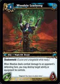 warcraft tcg drums of war woodsie leafsong