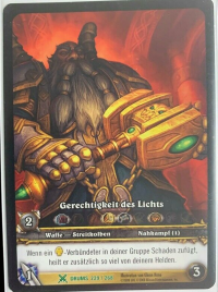 warcraft tcg extended art light s justice ea german