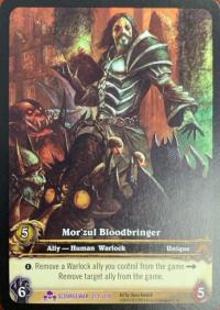 warcraft tcg extended art mor zul bloodbringer ea