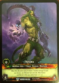 warcraft tcg extended art vylokx ea